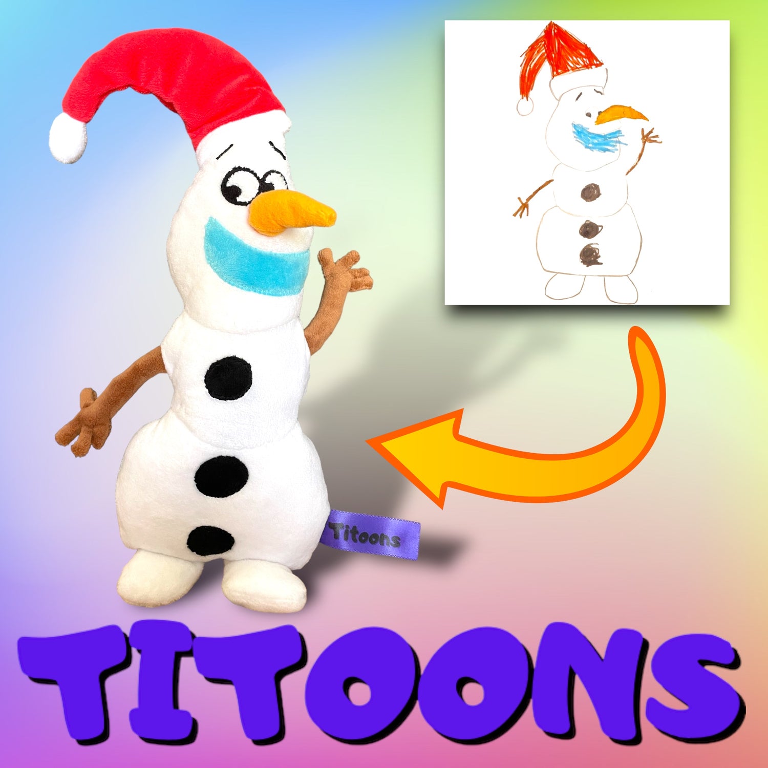 Peluche Olaf Personnalisée